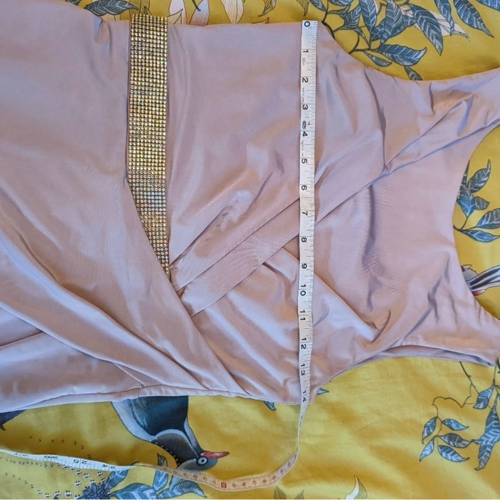 ASOS Asymmetrical Ruched Midi Dress - Picture 3 of 5